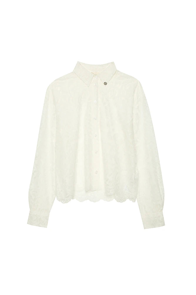 Chemise semi-transparente avec dentelle - BSB