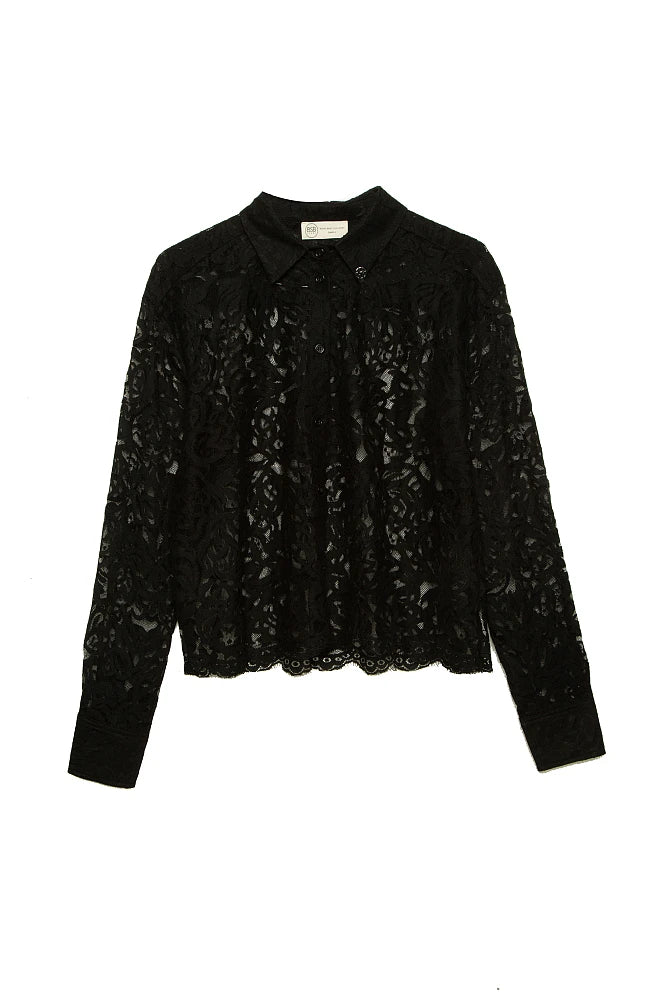Chemise semi-transparente avec dentelle - BSB