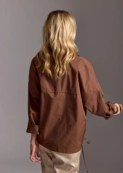 CHEMISE EN POPELINE DIA MOKA -Lauren Vidal