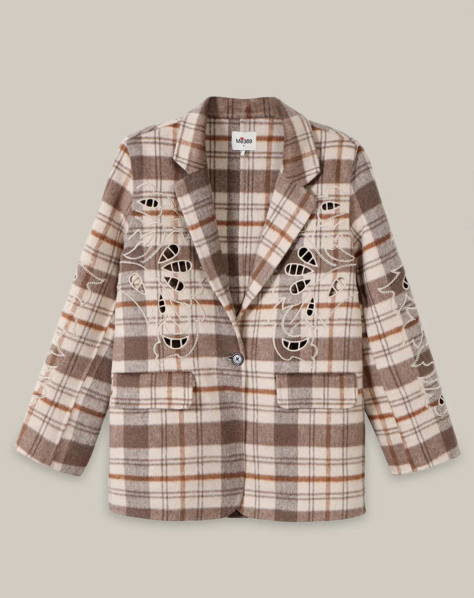 Veste en laine beige Kinsley