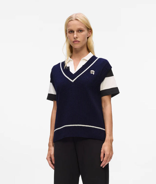 VESTE EN TRICO IKON - KARL LAGARFELD