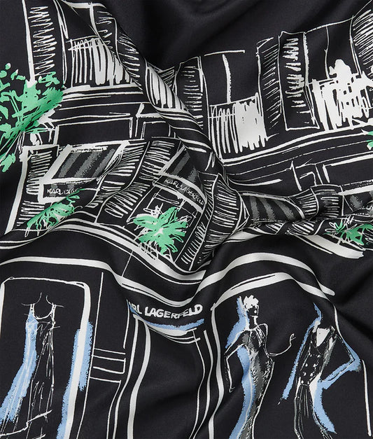 ECHARPE MAISON DE KARL - KARL LAGARFELD