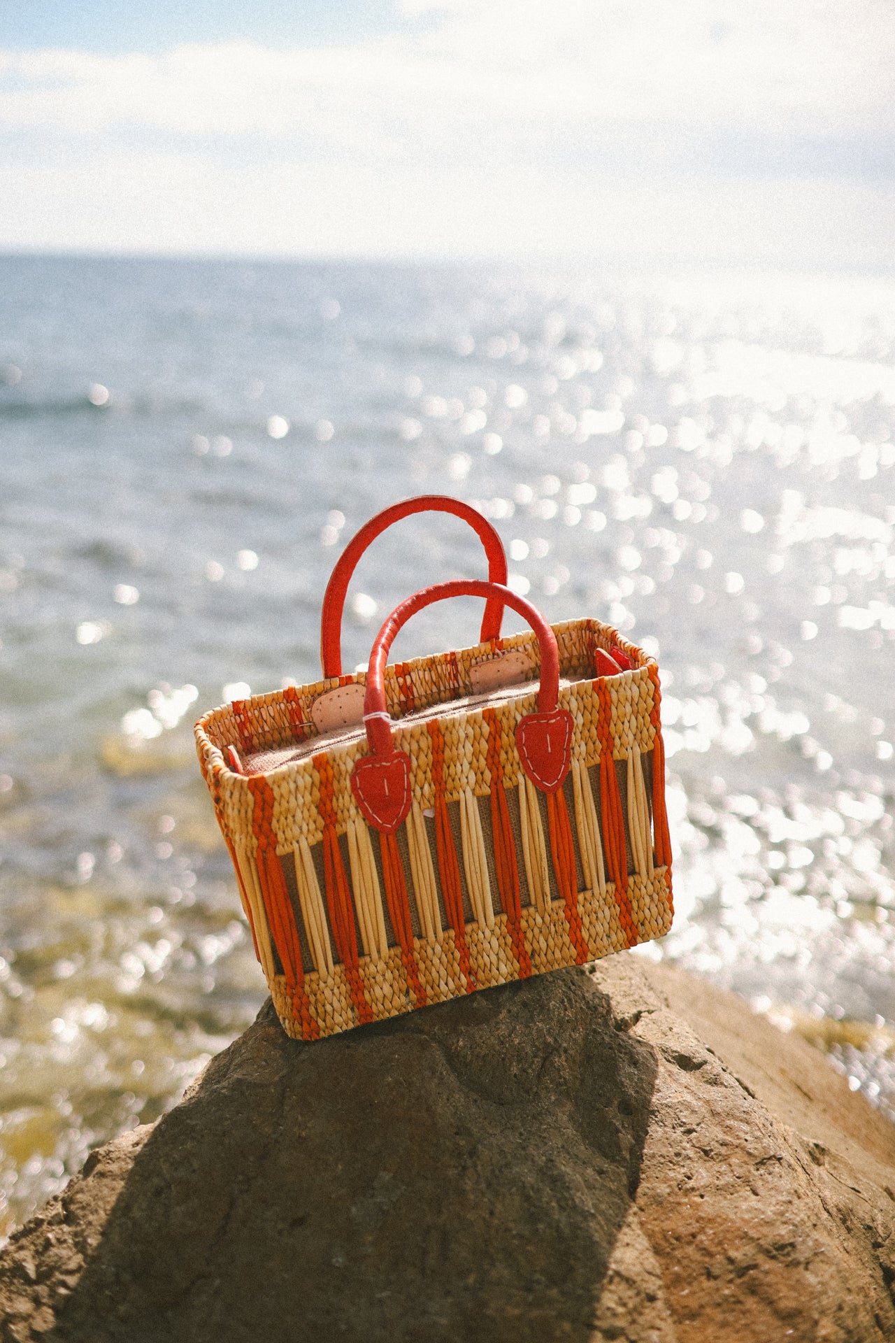 ARTEFINO - Panier rigide orange