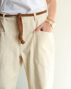 Pantalon Juno Tapered Leg With Rope Belt -ME369