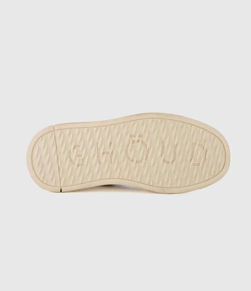 Basket tweener white platine imprimé Léopard - GHOUD