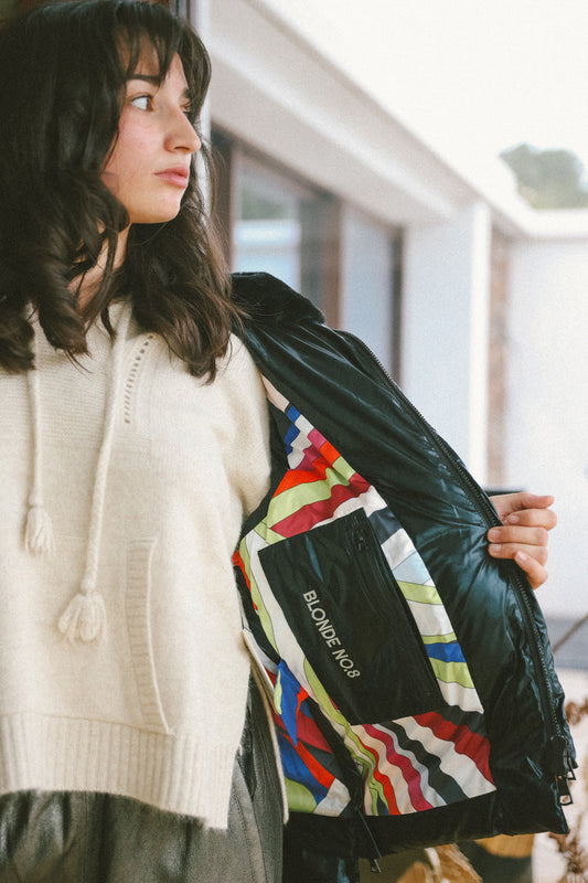 DOUDOUNE  Gilet Dew Black Metallic - BLONDE N°8