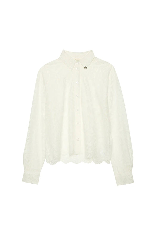 Chemise semi-transparente avec dentelle - BSB