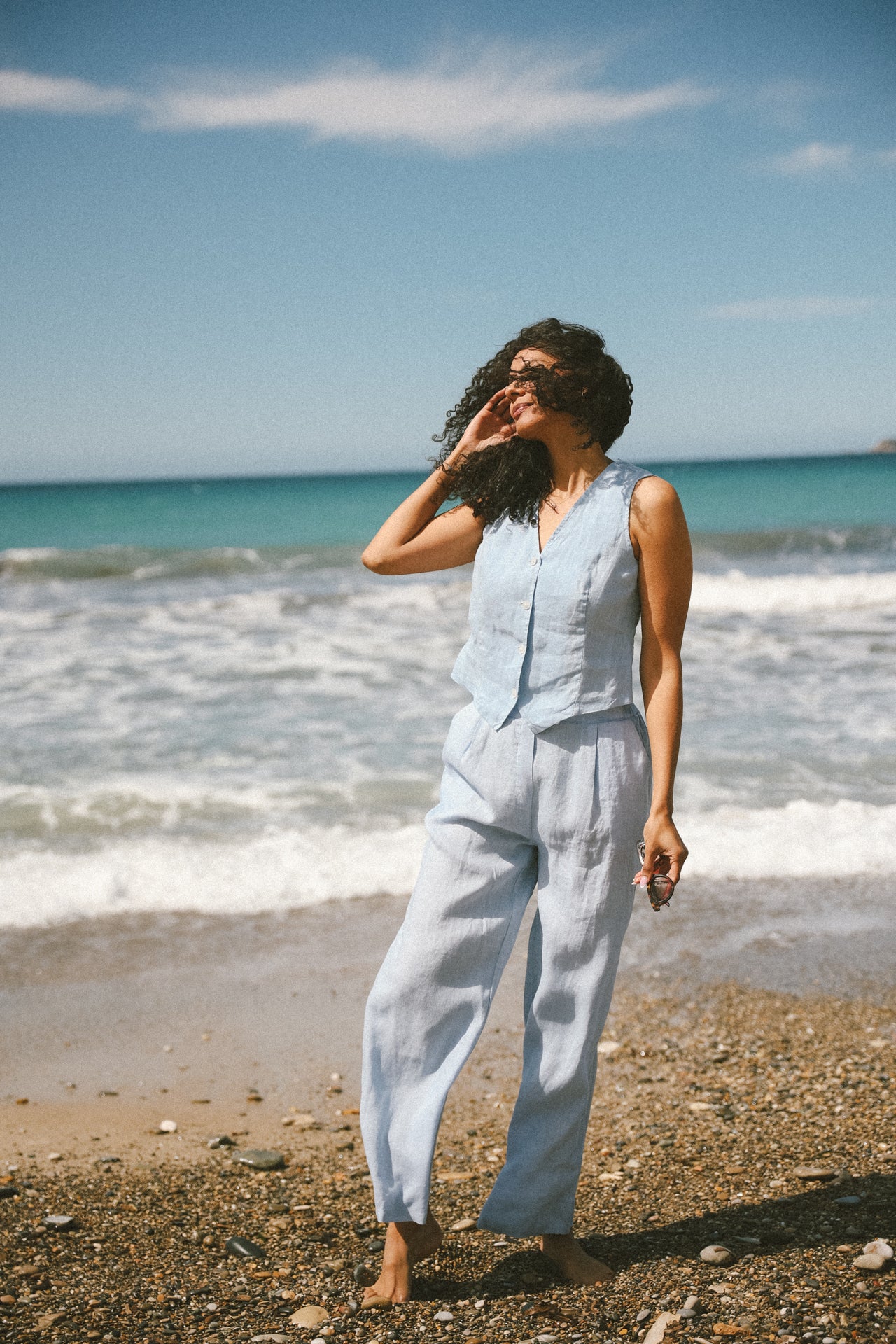 ZELINO - Pantalon lin