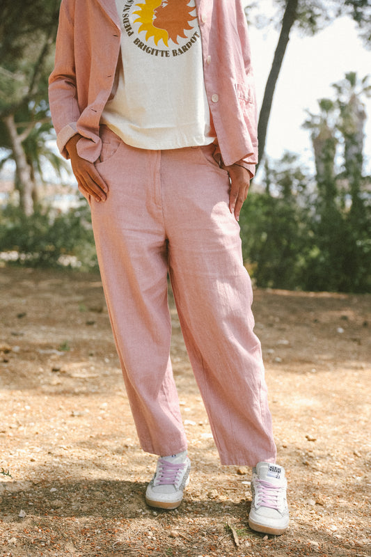 Pantalon ballon rose - OMER