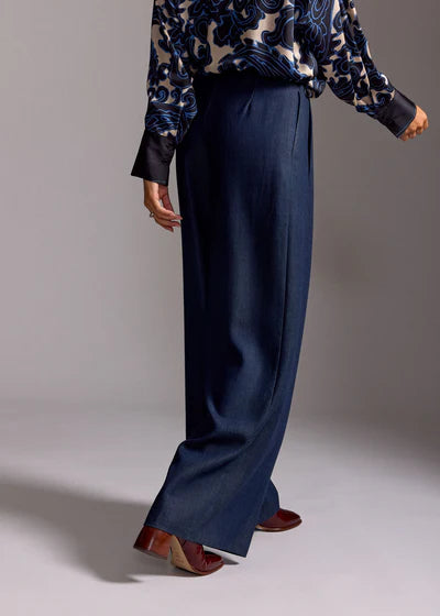 PANTALON FLUIDE EN TENCEL FABIO DENIM