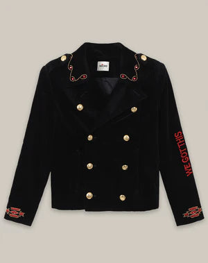 Veste en velours noir Daphné