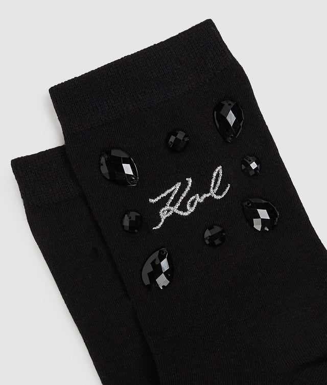 CHAUSSETTES PIERRES PRECIEUSES - KARL LAGARFELD