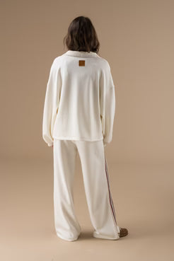 Pantalon Fran à bandes et ruban tricolore