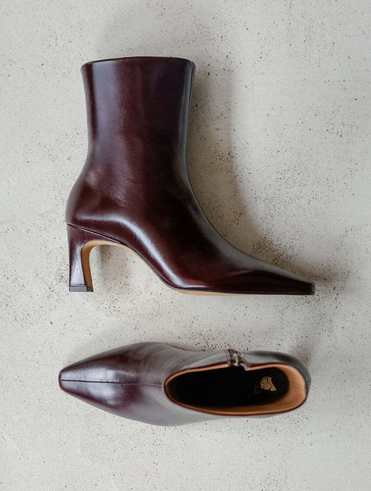 Bottines à talons - Émilie cabernet - BOBBIES