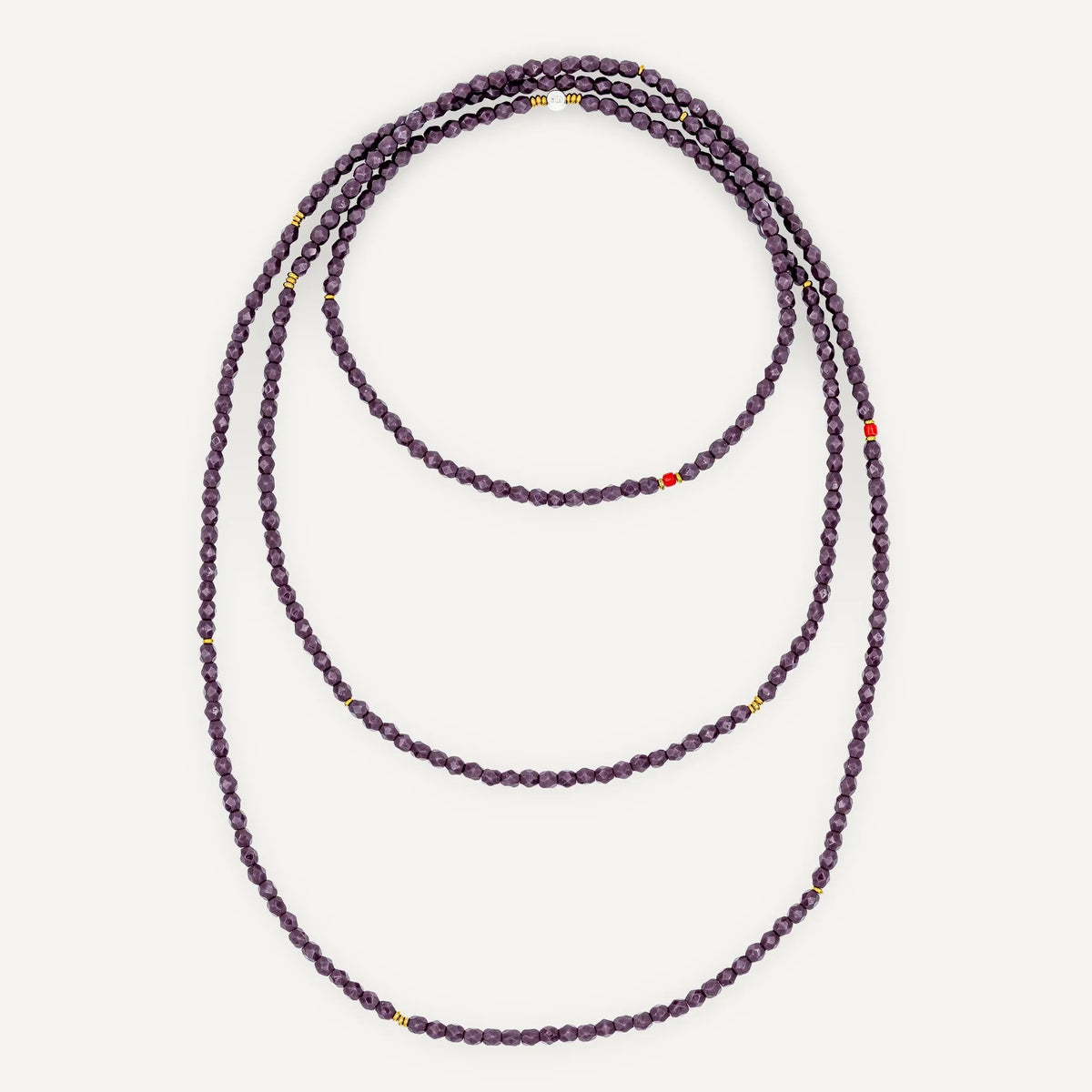 Collier bracelet - Anne violet - TETES BLONDES