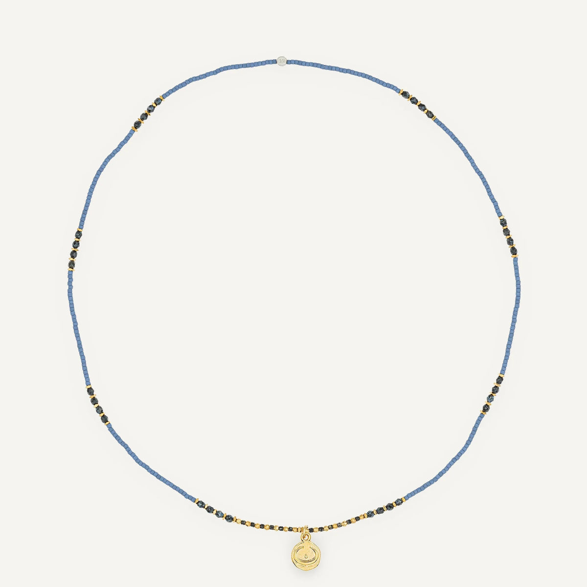 Bracelets colliers - INTUITION 3 BLEU - TETES BLONDES – bijou déplié sur fond blanc